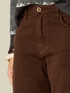 Cotton palazzo pants with barrel seam image number 2