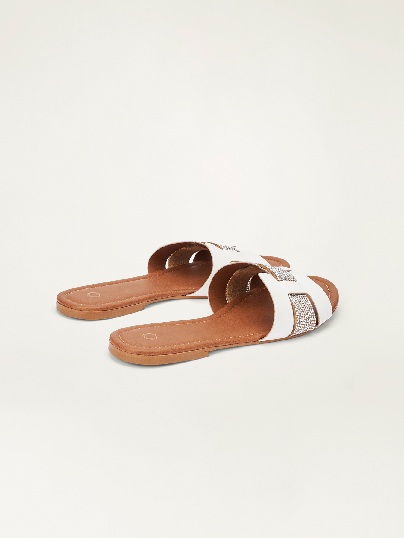 Flache Pantoletten mit Mikrokristallen image number 3