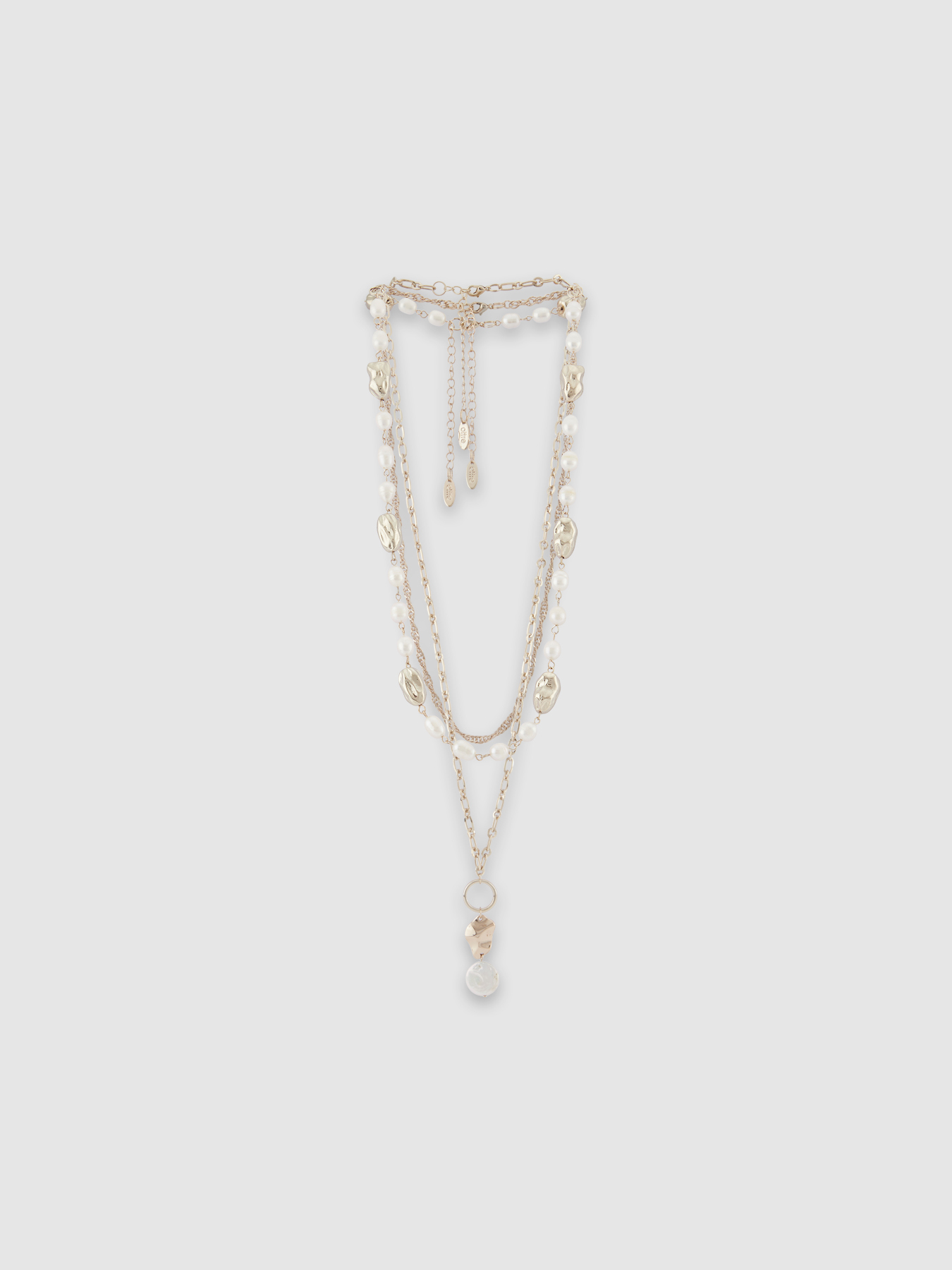 Collana multifilo con charms image number 1