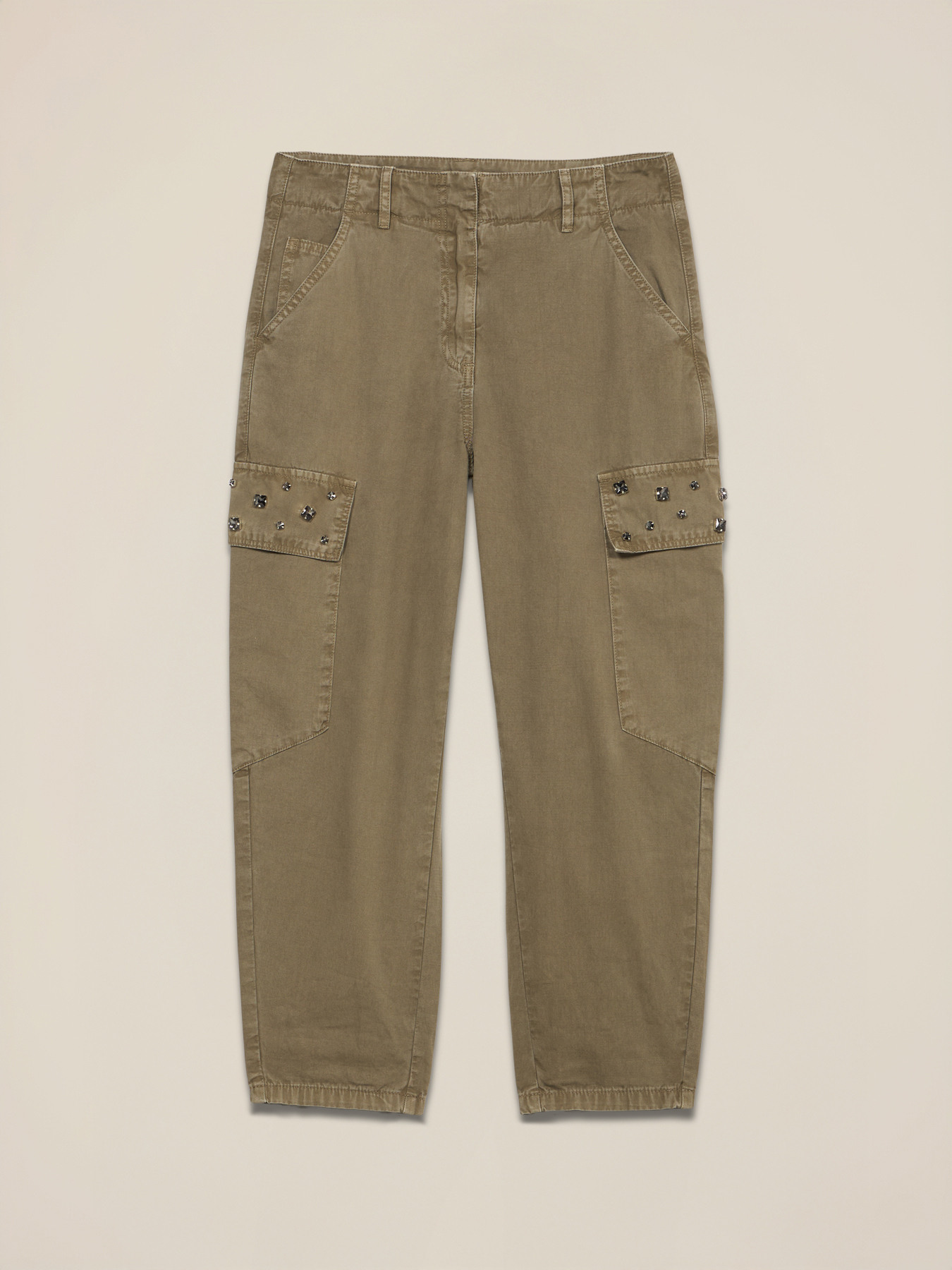 Pantaloni cargo con applicazioni