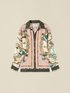 Mixed silk satin shirt with pattern image number 3