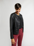 Veste boxy en similicuir image number 0