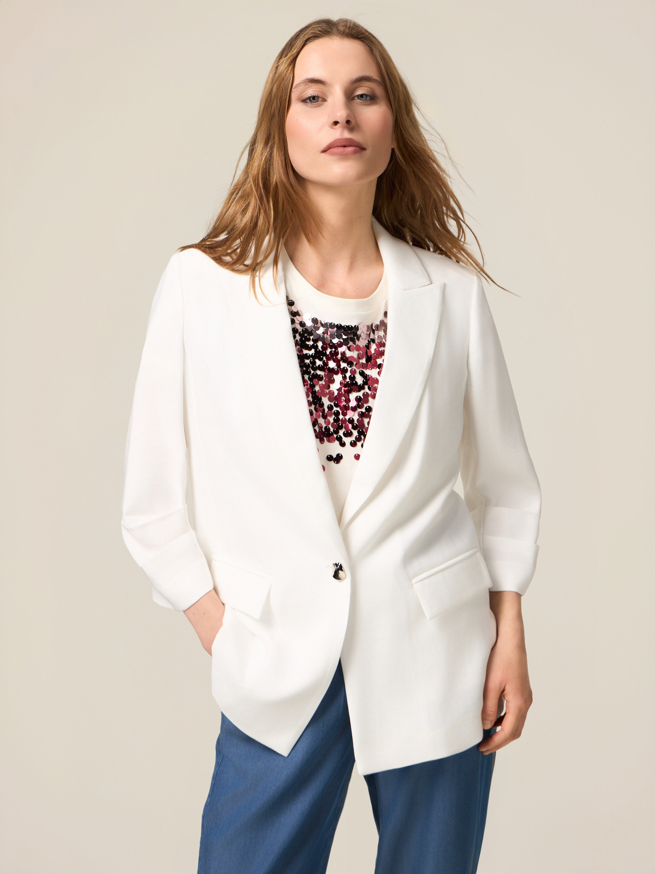 Fluid unstructured jacket image number 0