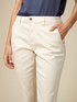Cigarette pants in lyocell blend fabric image number 2