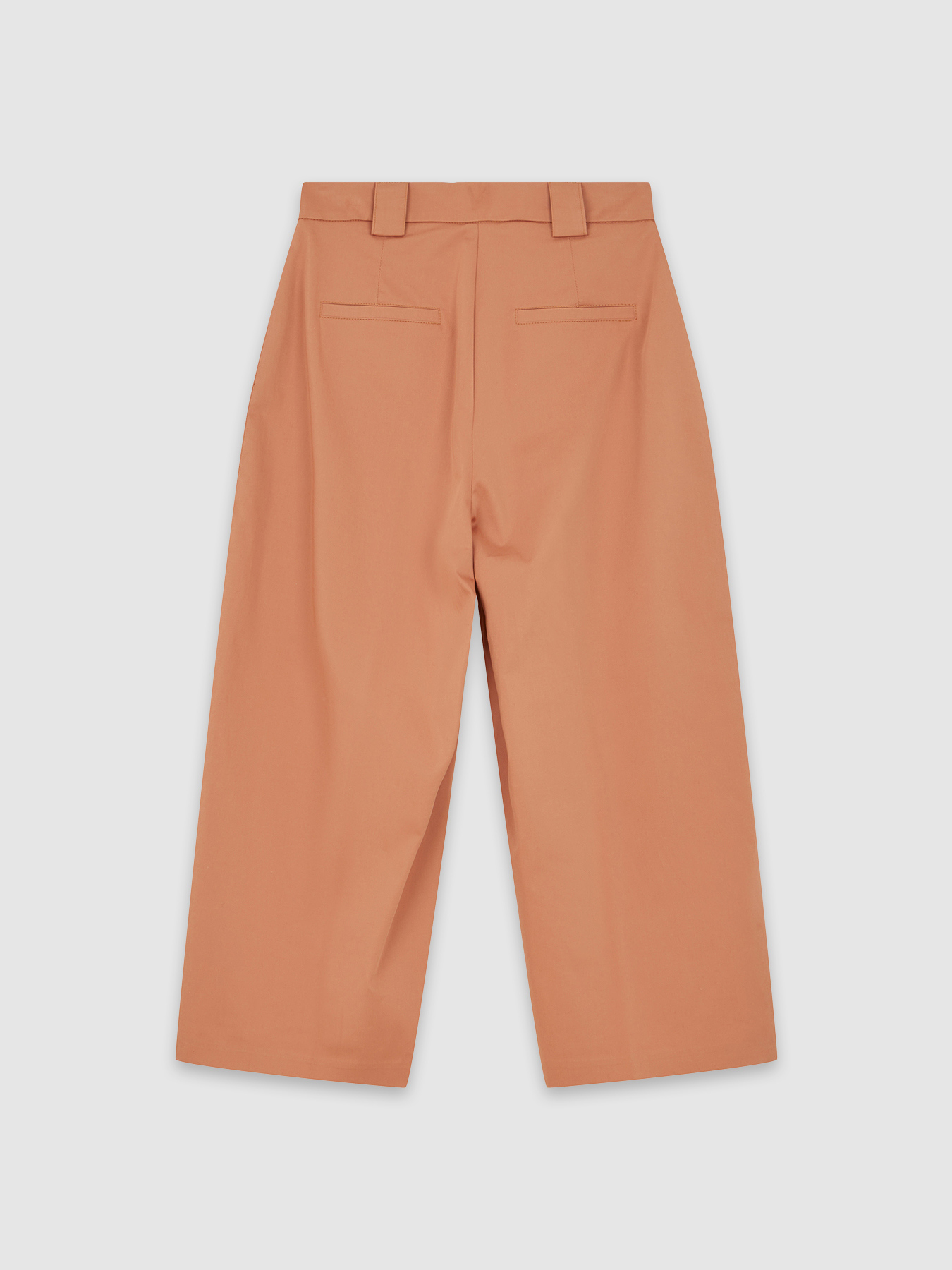 Pantaloni cropped in cotone stretch image number 4