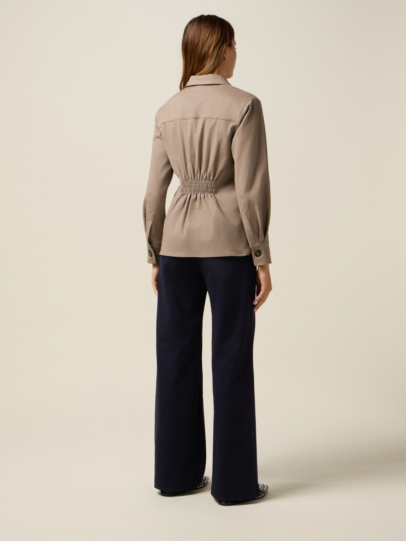 Shirt jacket with patch pockets image number 1