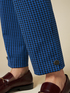 Pantaloni chino in punto milano fantasia image number 2
