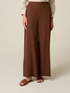 Wide-leg linen blend trousers image number 3