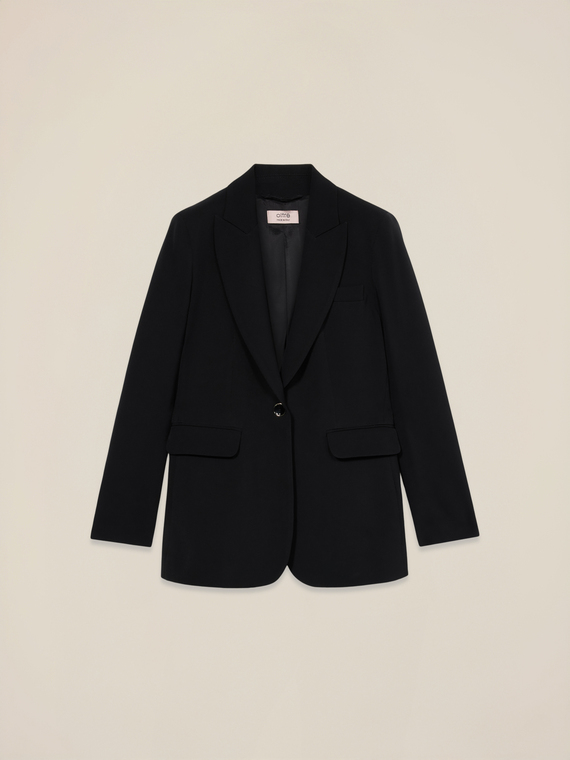 Technical fabric blazer