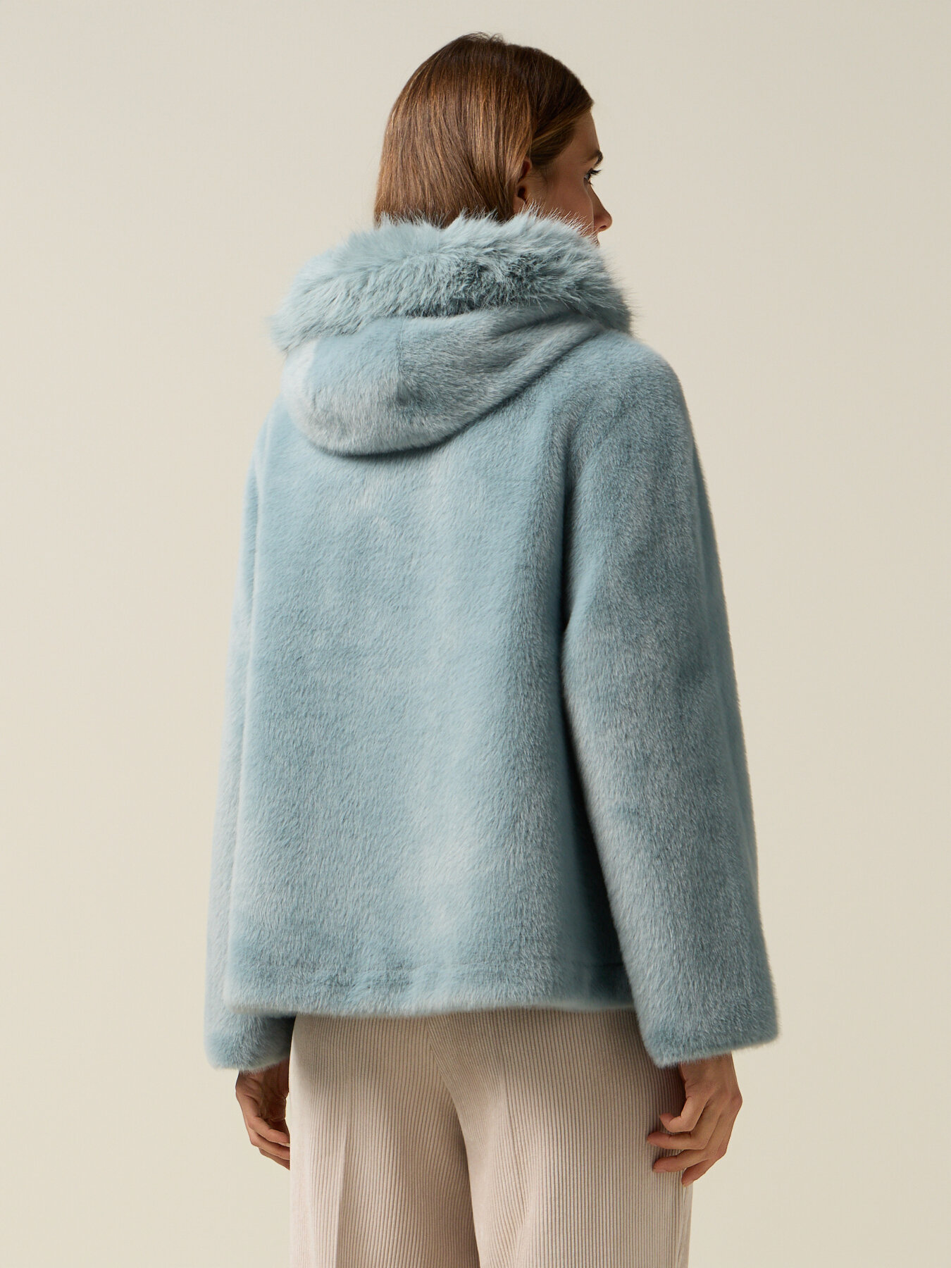 Short parka with hood image number 1