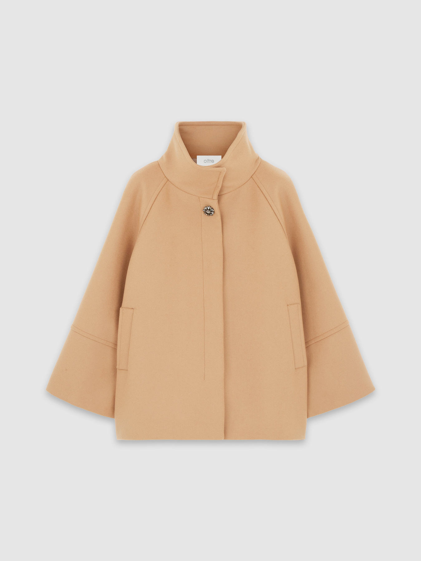 Wool blend cape image number 1