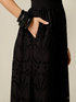 Vestido largo con falda de bordado ingl&eacute;s image number 2