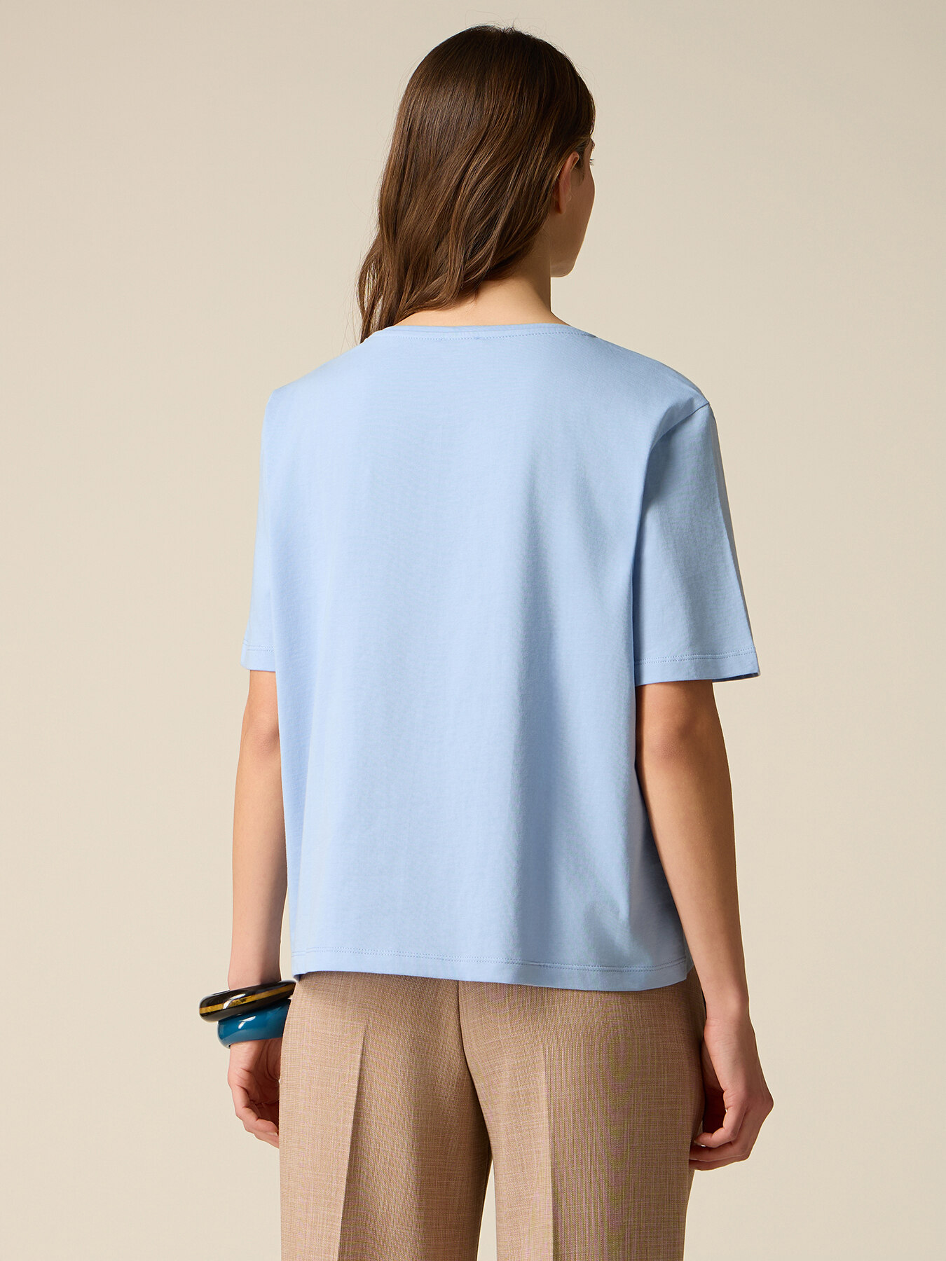 Short sleeve t-shirt with appliqu&eacute;s image number 1