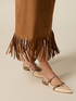 Pencil skirt with fringes image number 2