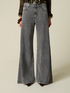 Palazzo-Jeans mit kleinen Nieten image number 3
