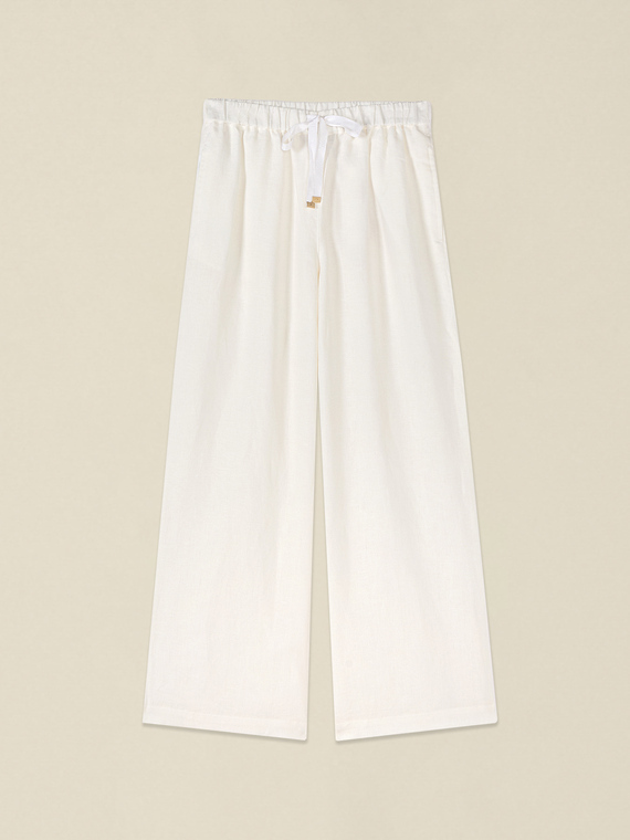 Weite Leinenhose
