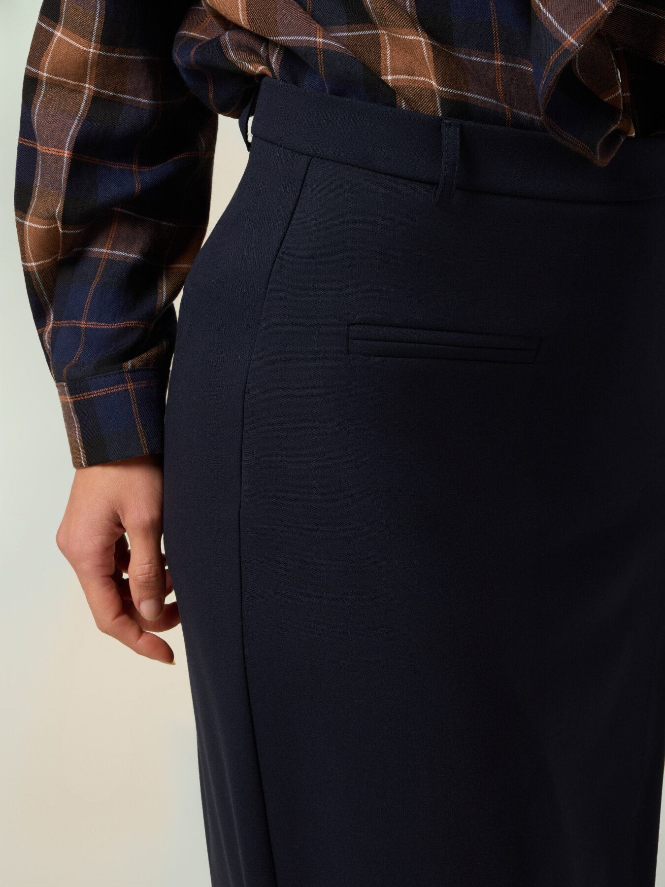 Wrap-around pencil skirt image number 2