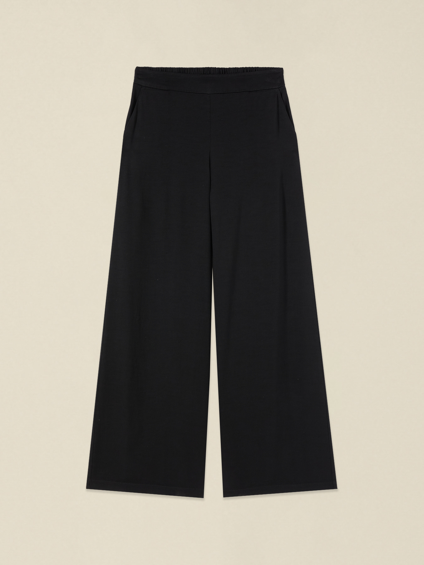 Wide-leg linen blend trousers image number 4