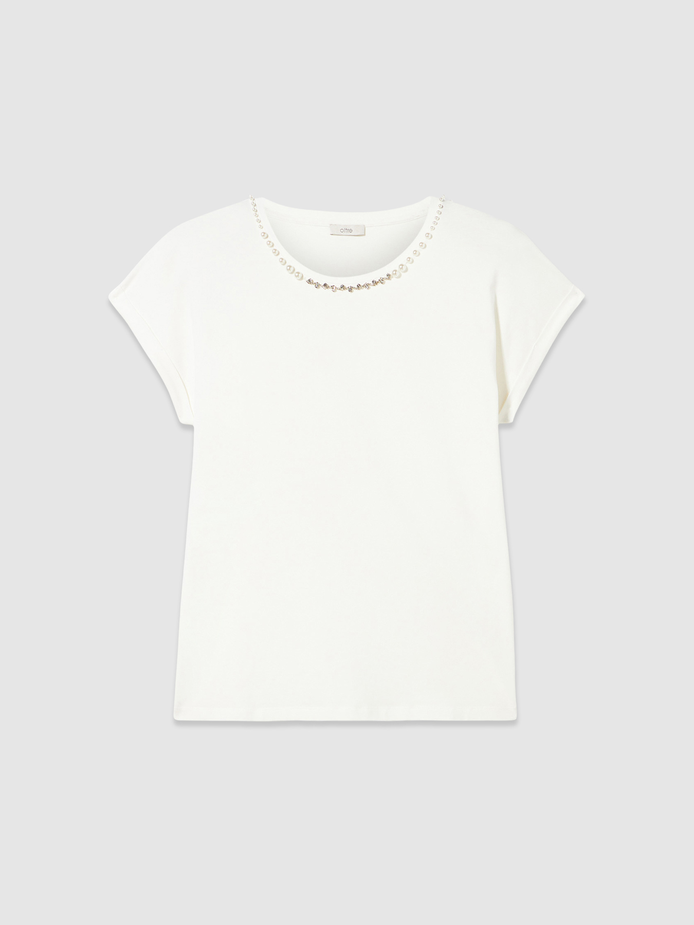 T-shirt con ricamo gioiello image number 4