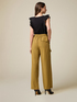 Linen-blend cargo trousers image number 1