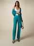 Pantalon palazzo en lyocell image number 0