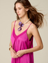 Long dress in viscose satin image number 2
