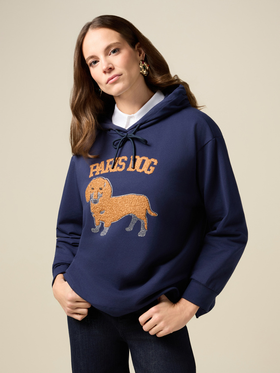 Sweatshirt mit Patches und Applikationen