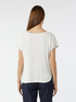 Dual-fabric T-shirt with lettering image number 1