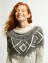 Wool blend jacquard sweater image number 0