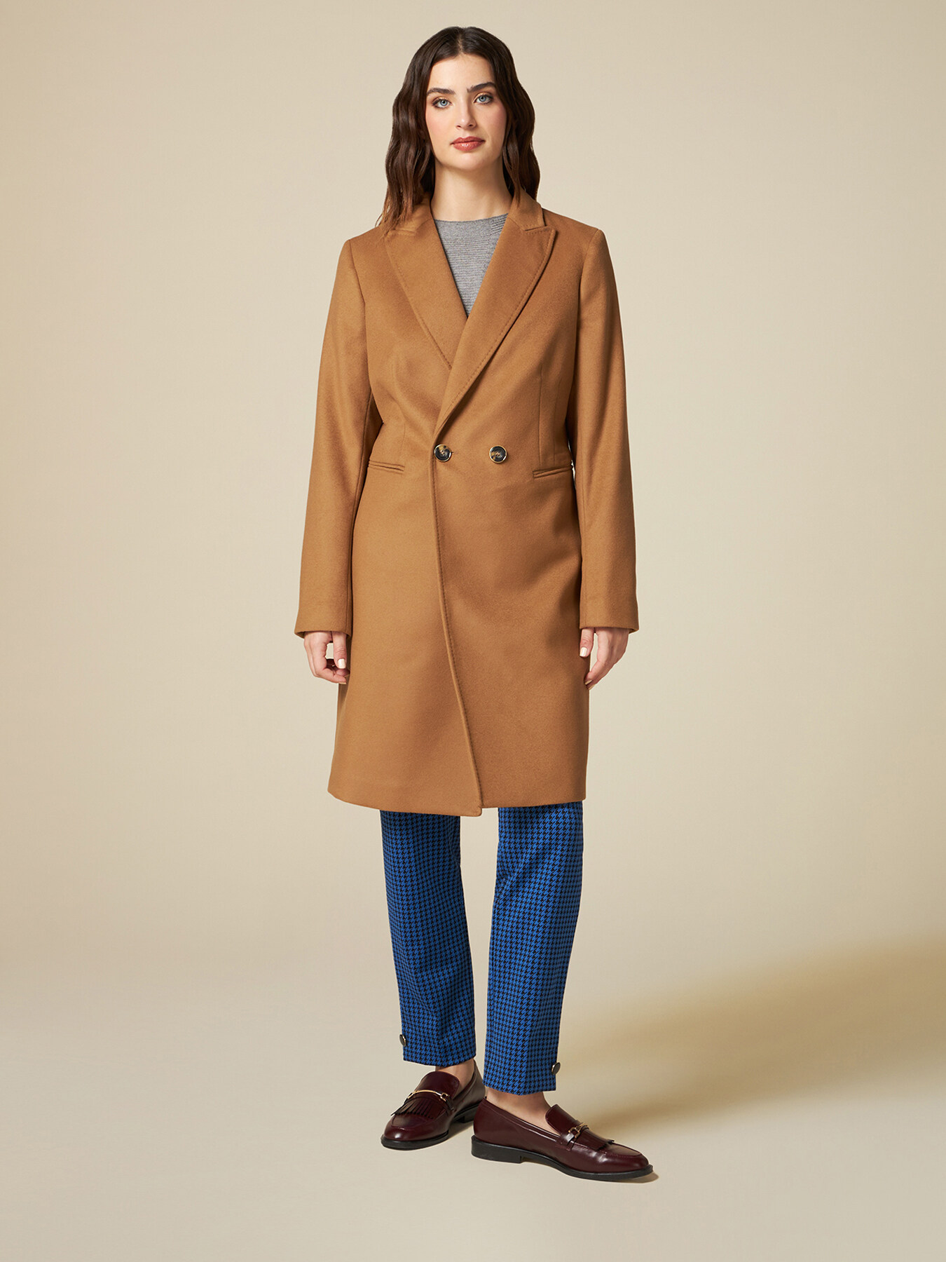 Cappotto in panno misto lana image number 0