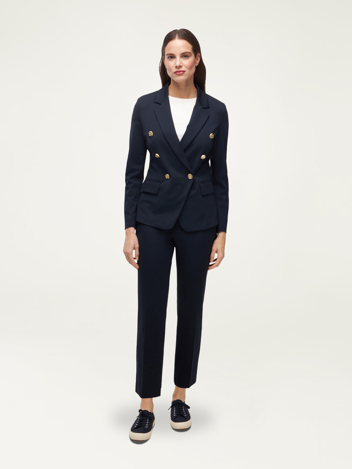 Blazer doppiopetto in jersey image number 3