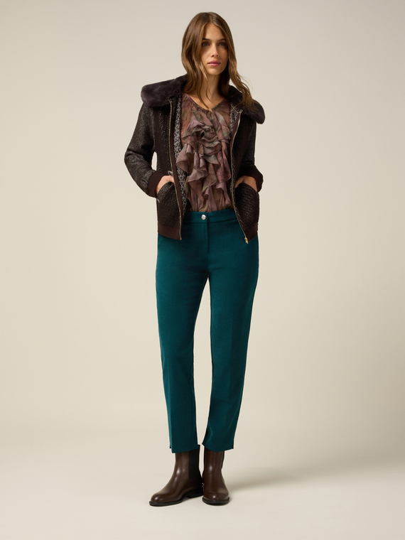 Regular corduroy pants