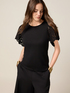 T-shirt with lace sleeves image number 0