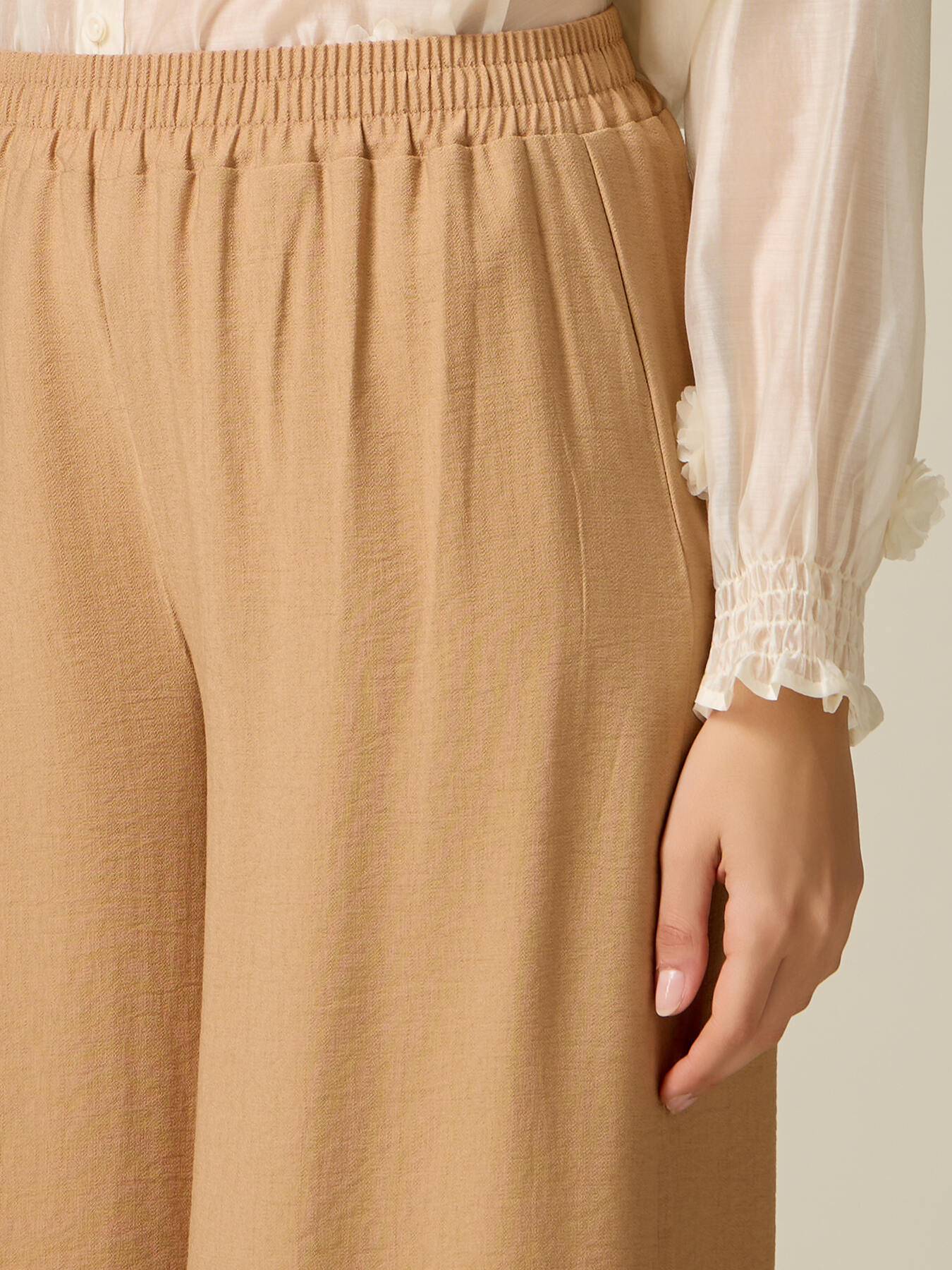 Viscose blend palazzo pants image number 2