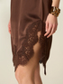 Satin dress with lace image number 2