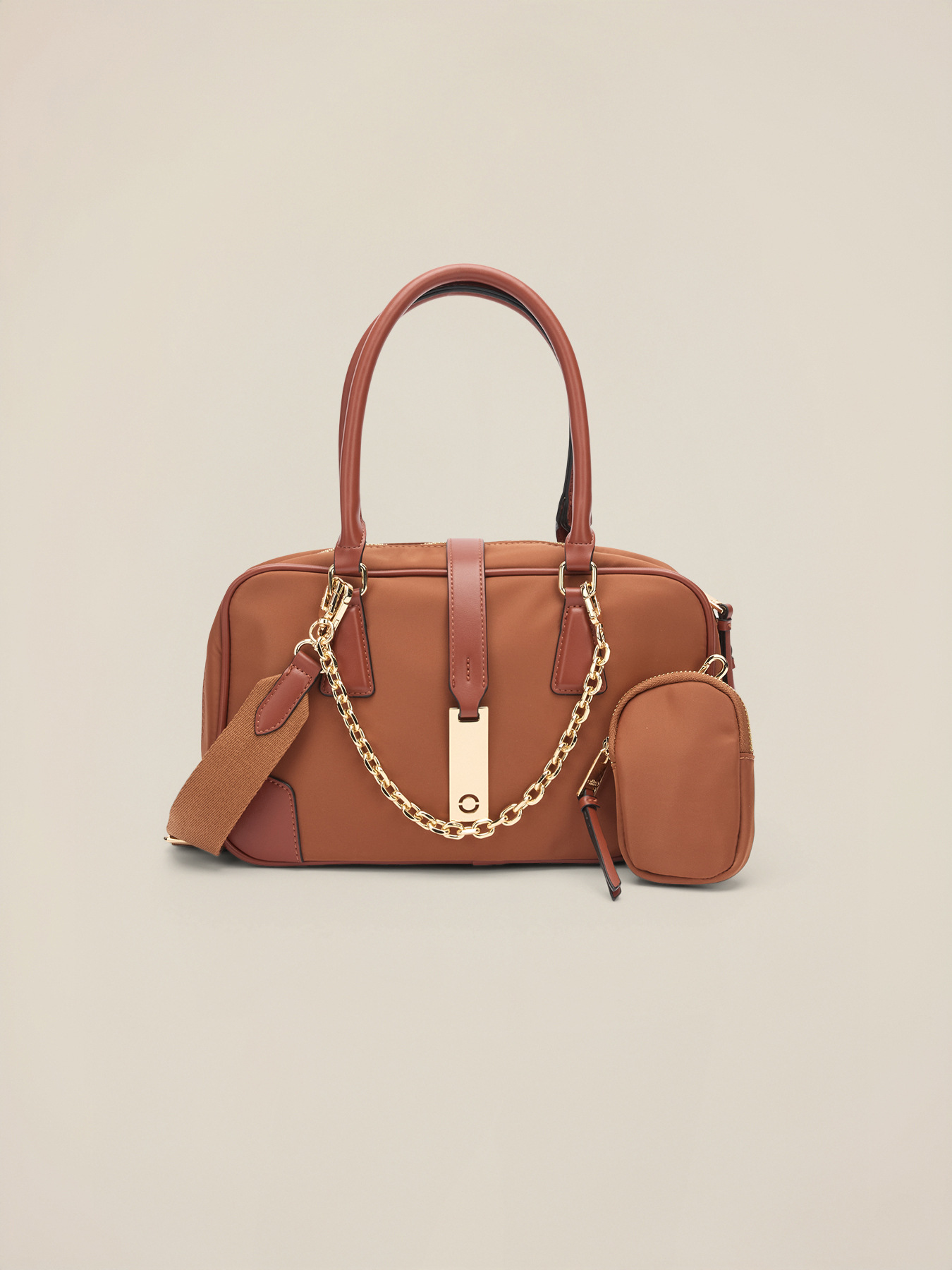 Nylon barrel bag image number 1