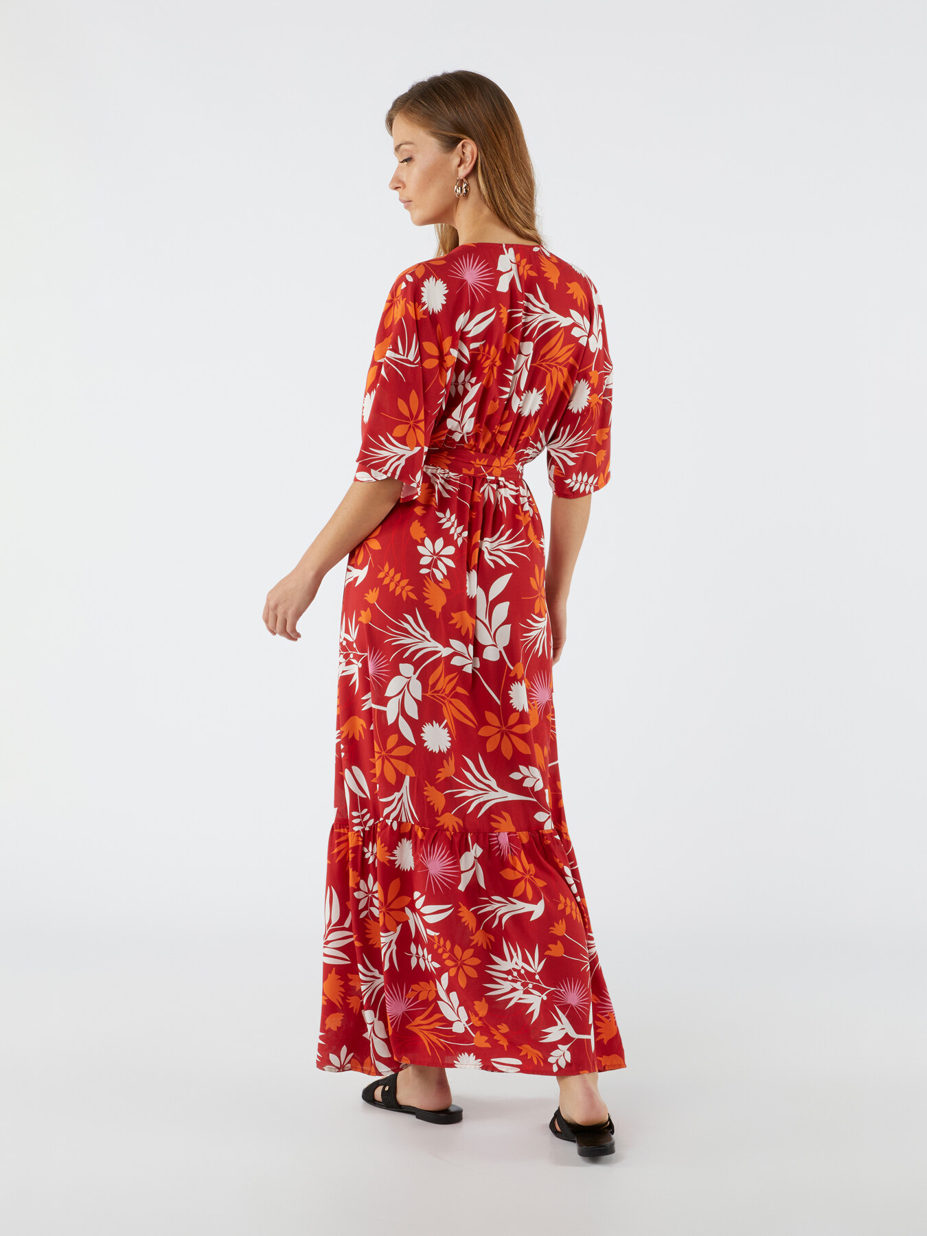 Long patterned dress image number 1