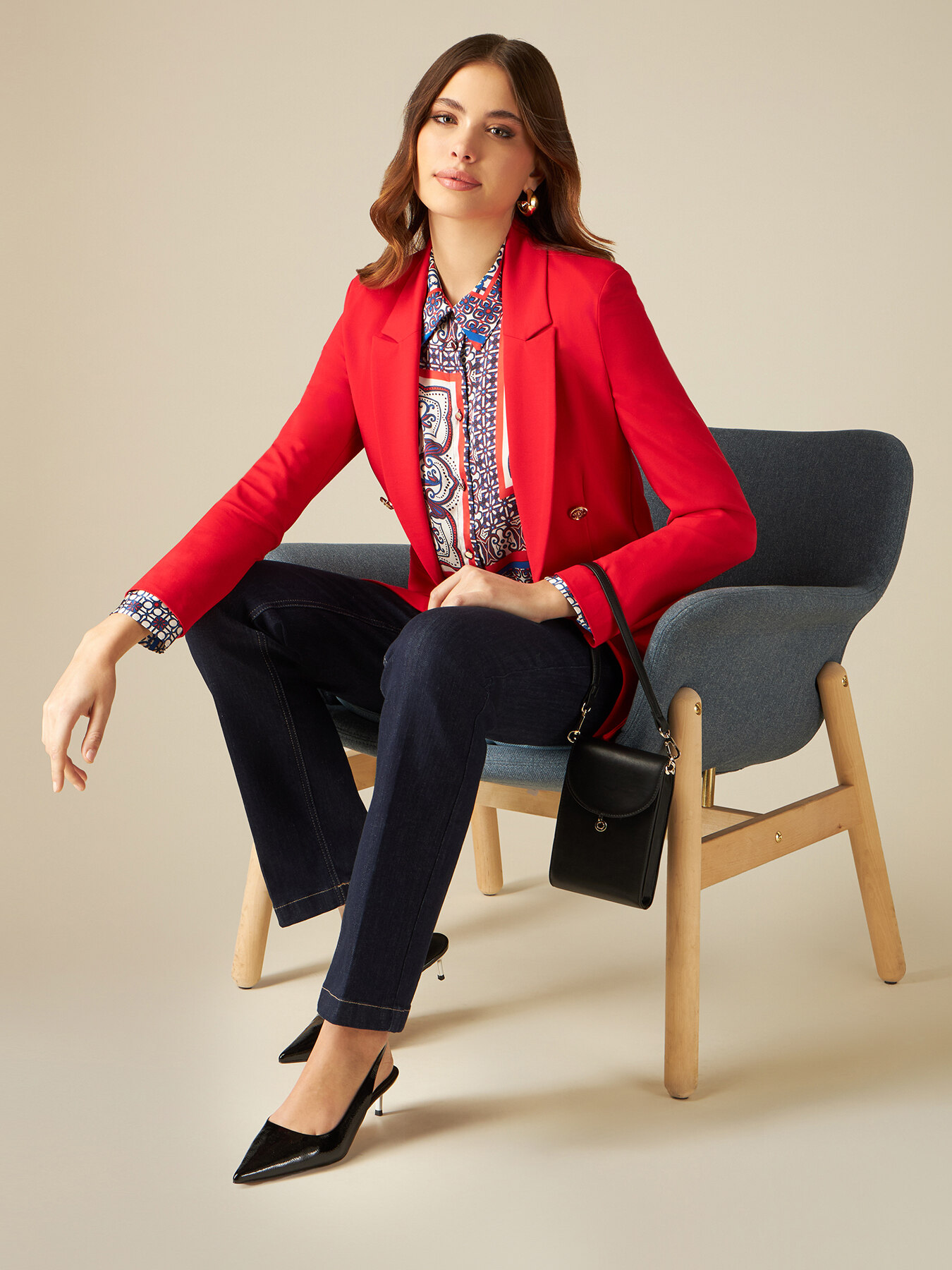 Blazer in punto milano image number 3