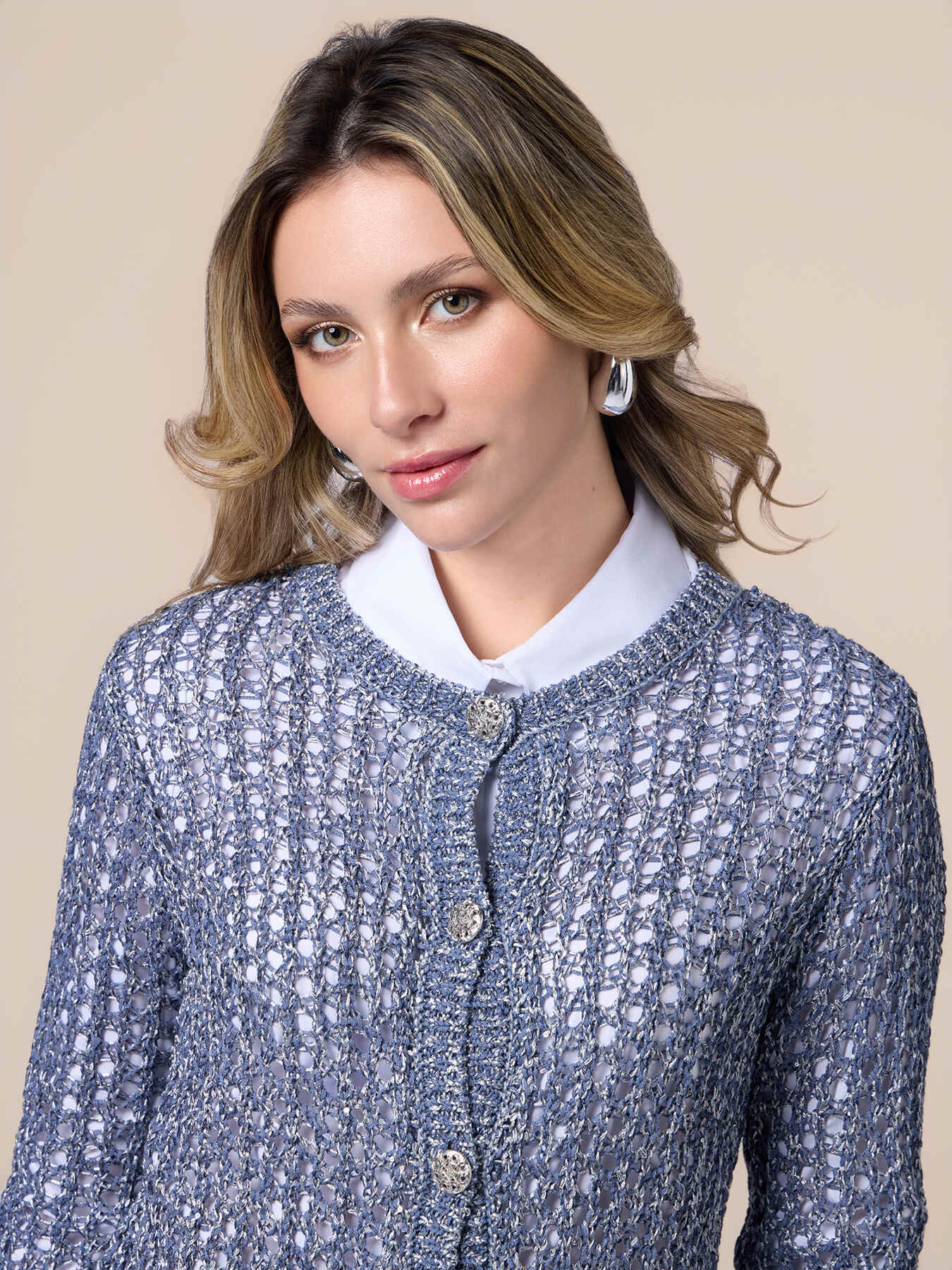 Durchbrochene Strickjacke image number 2