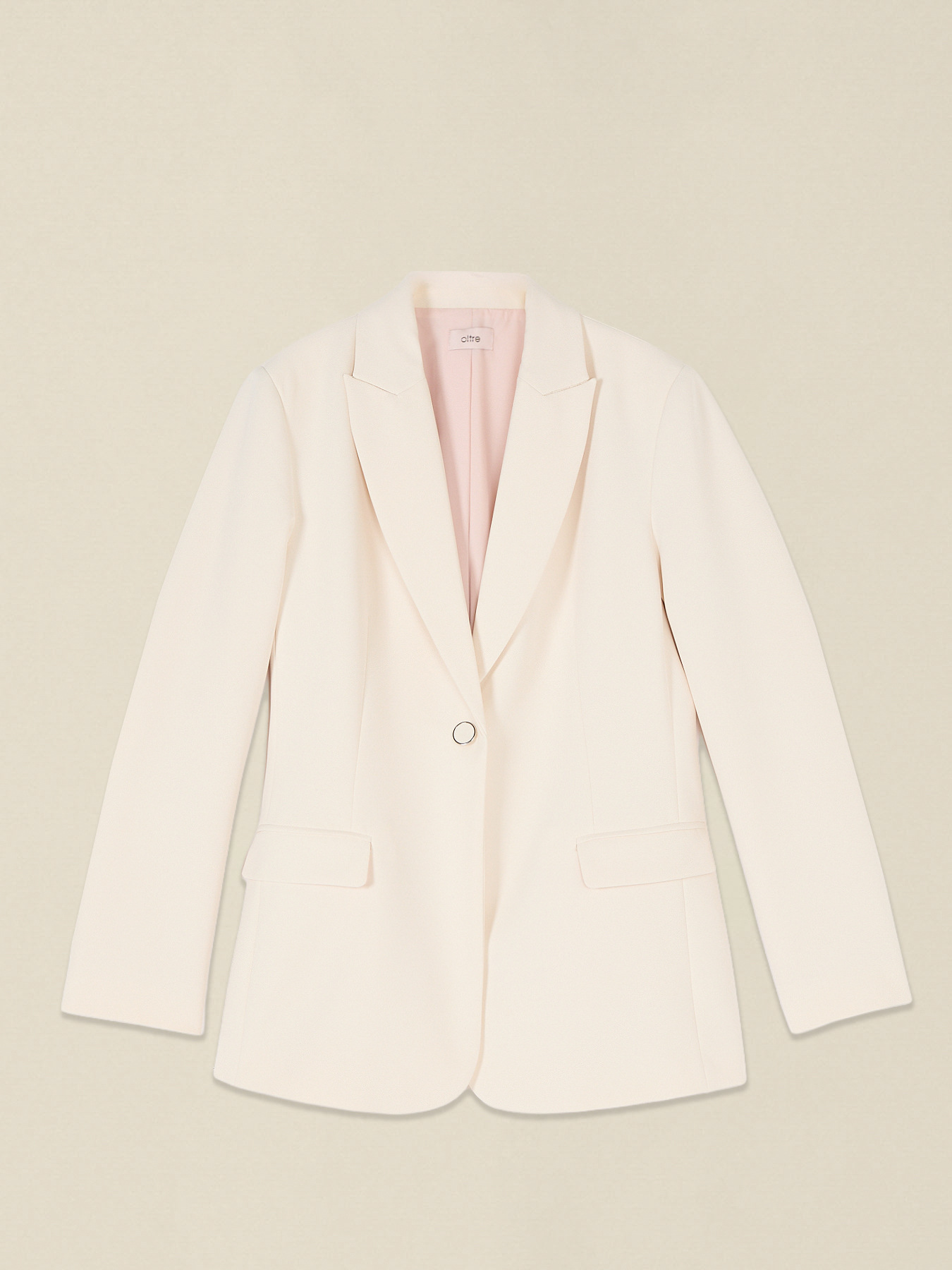 Blazer simple boutonnage avec bouton recouvert image number 3