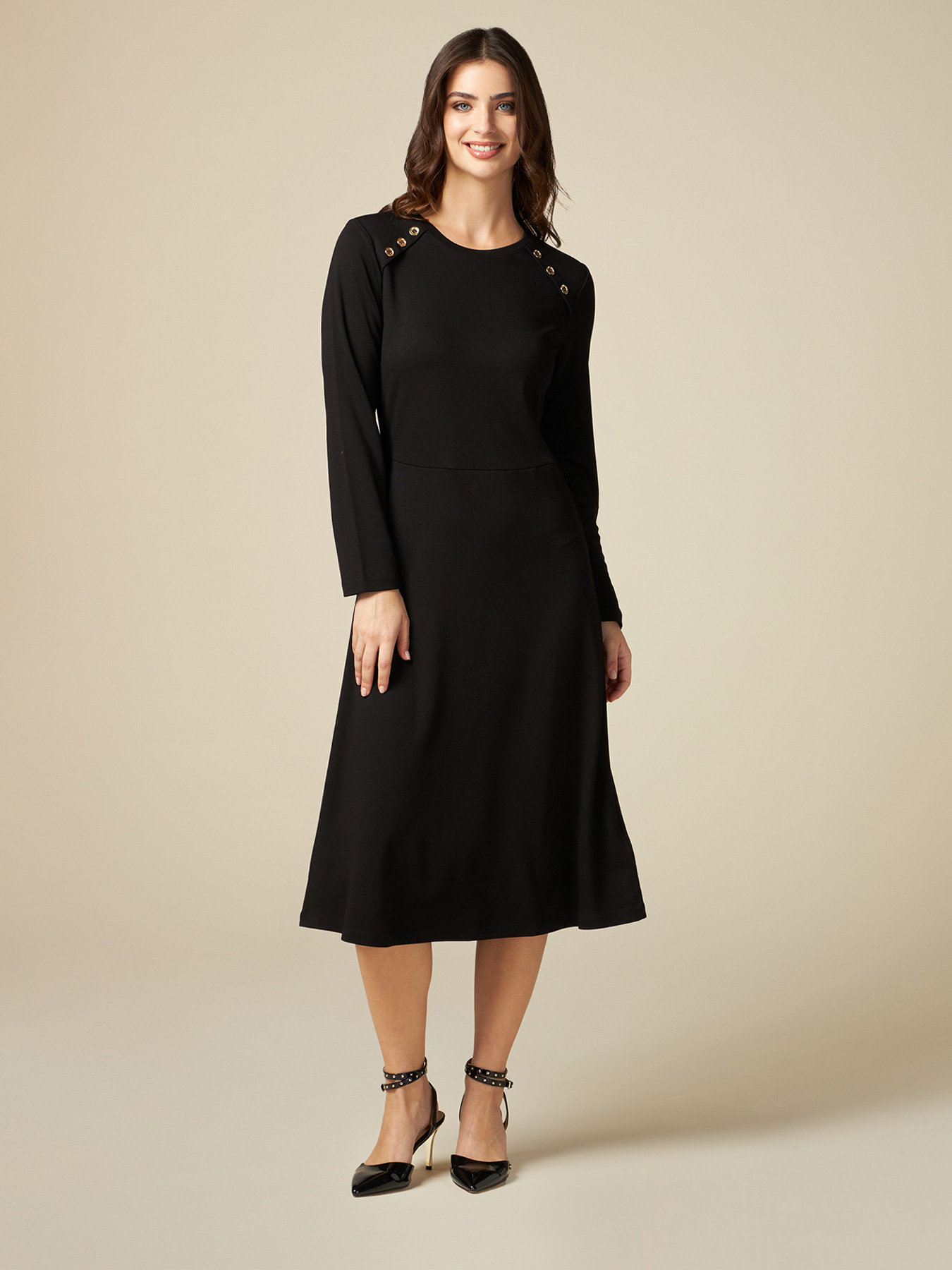 Robe mi-longue en maille Milano image number 0