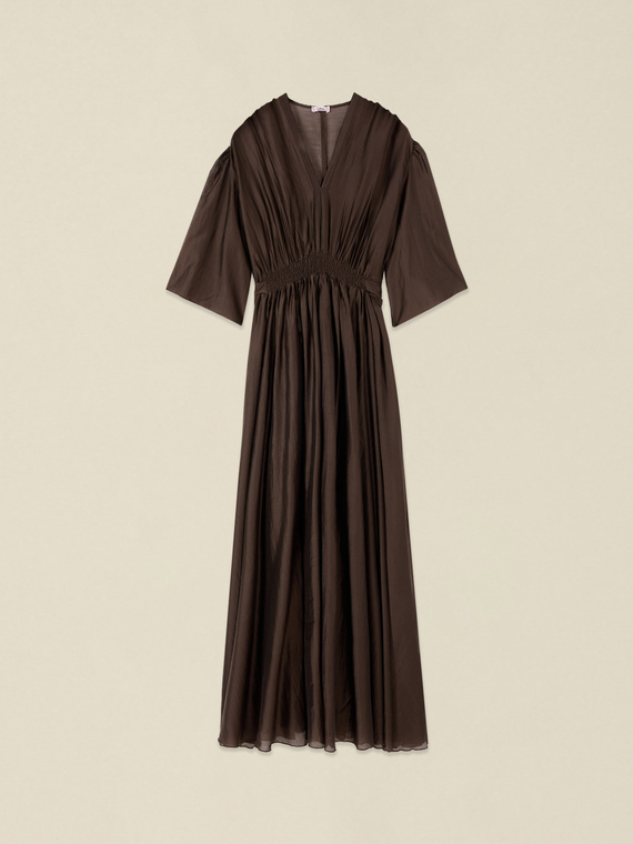 Langes Kleid aus Lyocell-Mix