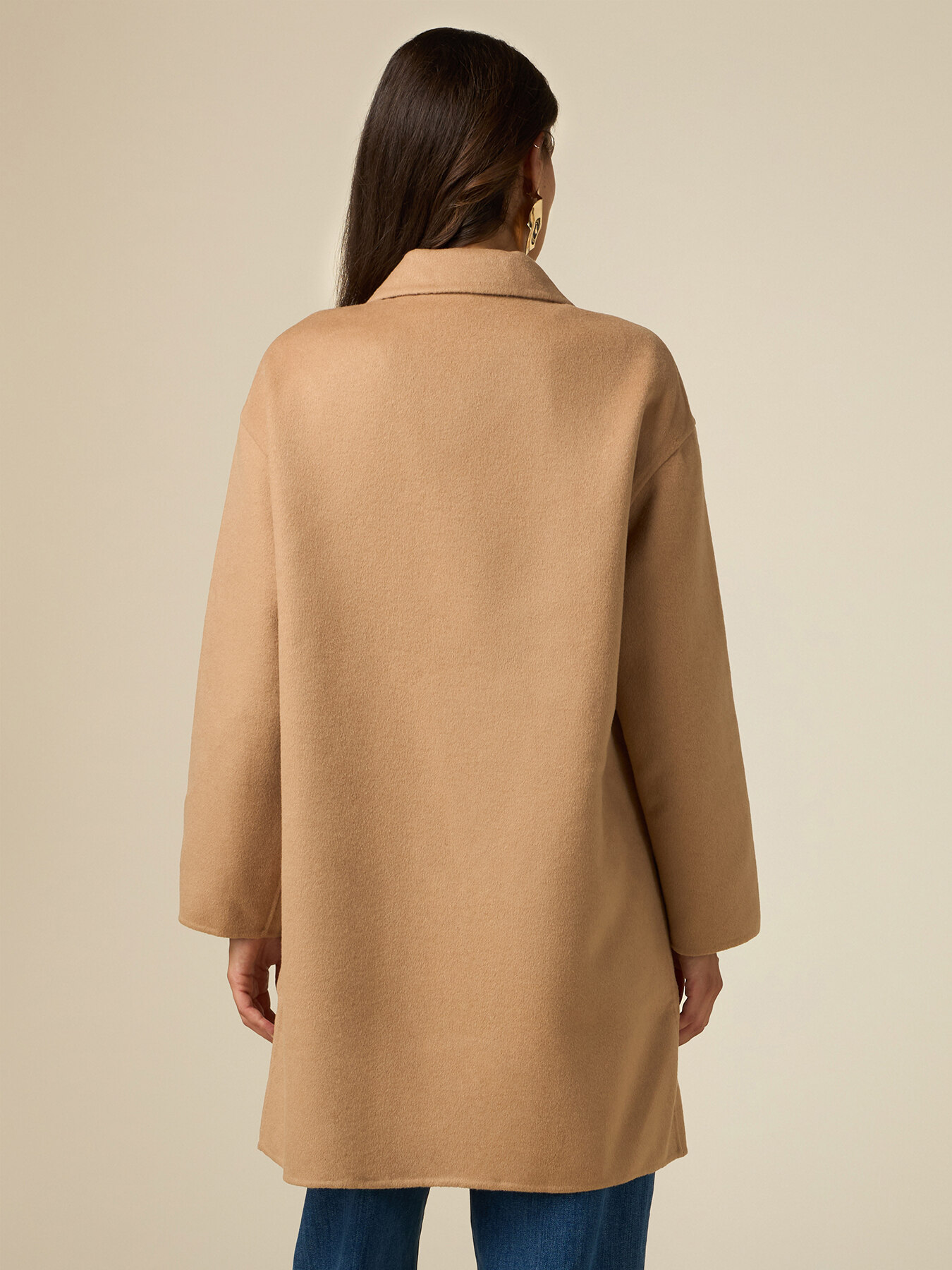 Wool blend double-breasted coat image number 1