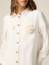 Camicia in lino con spilla image number 2