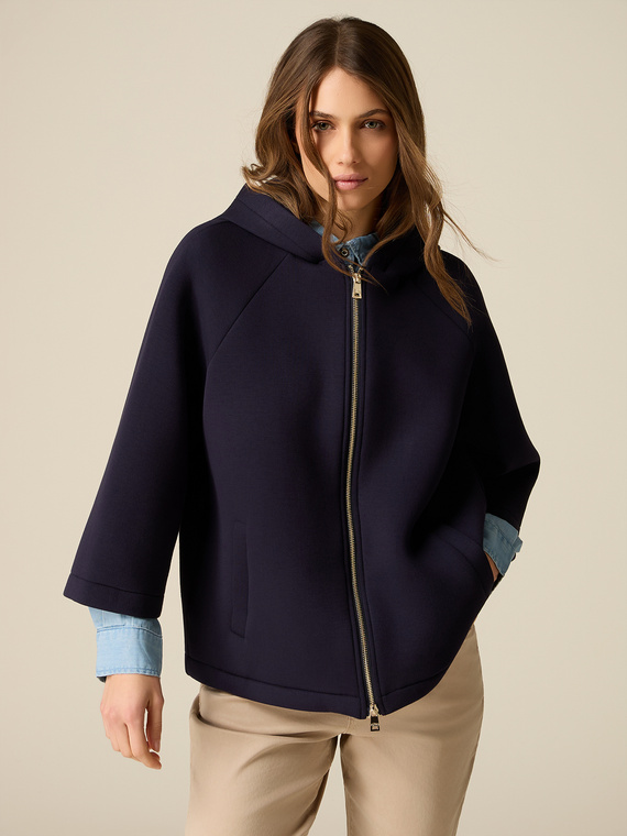 Scuba fabric cape