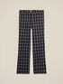 Straight-leg check flannel trousers image number 4