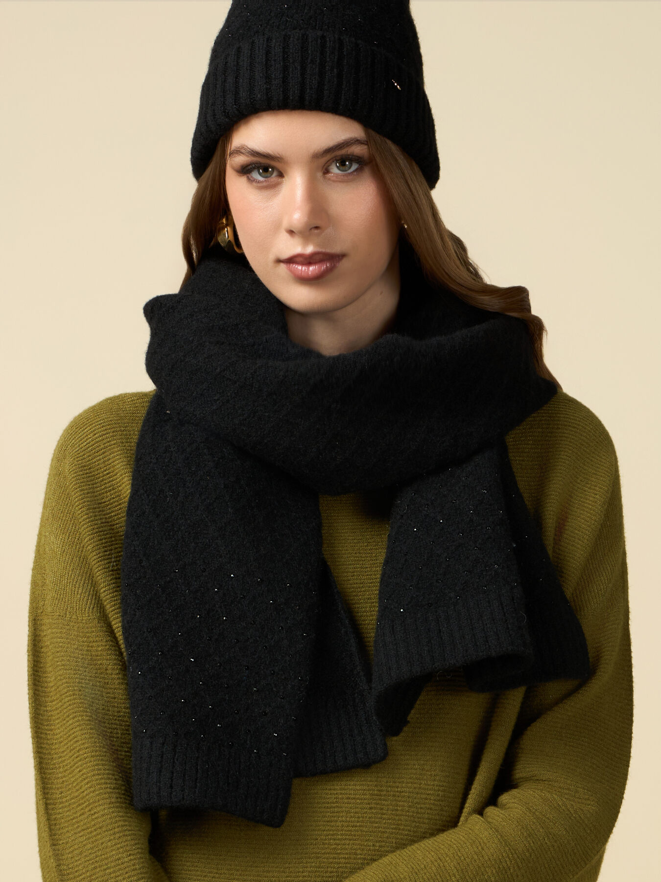 Wool blend jumbo scarf image number 0