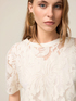 Spitzen-Boxy-T-Shirt image number 2
