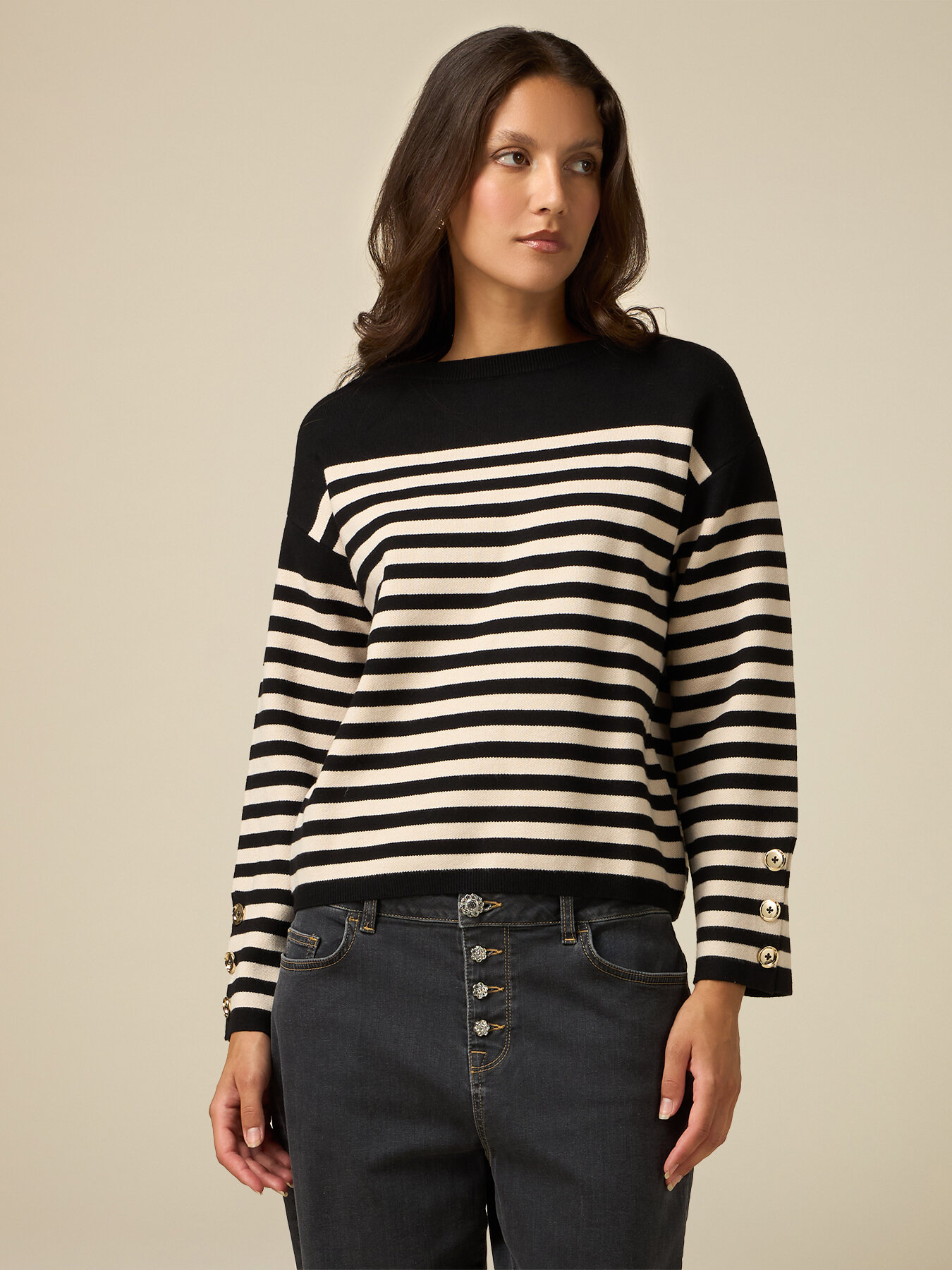 Pullover mit Streifenmuster image number 0
