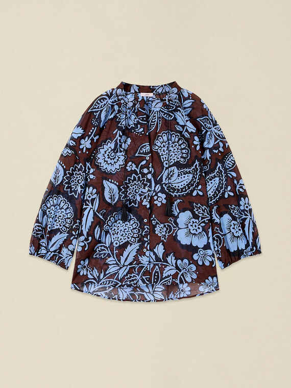 Camicia in cotone fantasia